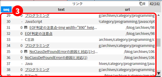 アナトミーで発リンクを確認する：ステップ3